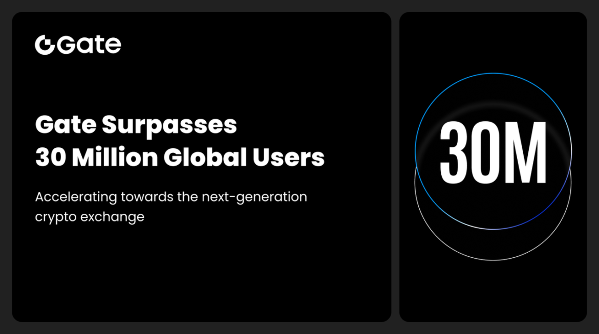 Gate Surpasses 30 Million Global Users, Accelerating Its Rise as the Next-Generation Crypto Exchange Gate Surpasses 30 Million Global Users, Accelerating Its Rise as the Next-Generation Crypto Exchange
